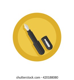 Pen Illustration - Flat Icon