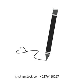 pen illustration for your project. pen icon. Symbol, logo illustration. brush for drawing.