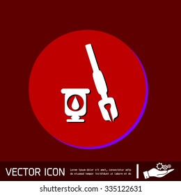 pen with ink icon 