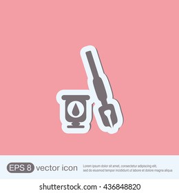 pen with ink icon 