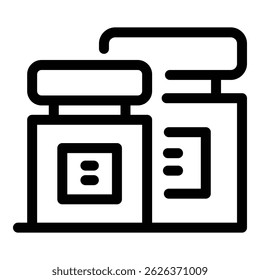 Pen ink icon. Outline pen ink vector icon for web design isolated on white background