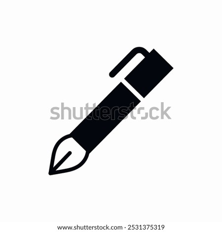 pen ink icon sign vector