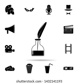 pen and ink icon. Universal set of cinema and teatr for website design and development, app development