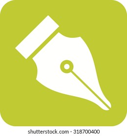 Pen, ink, office icon vector image.Can also be used for law and order. Suitable for mobile apps, web apps and print media.