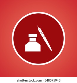 Pen & Ink Pot Icon