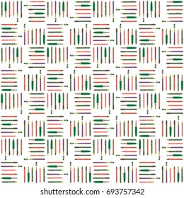 Pen and Ink seamless pattern with the colors inspired by landscape