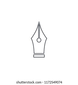 pen ink sign icon vector