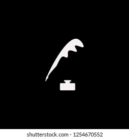Pen ink vector icon. flat Pen ink design. Pen ink illustration for graphic 