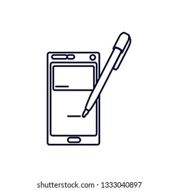 pen ink write with smartphone