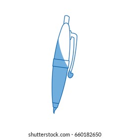 pen ink write supply work icon vector illustration