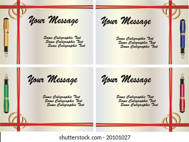 Pen and Invitation Cards