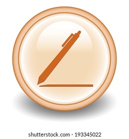 pen isolated icon