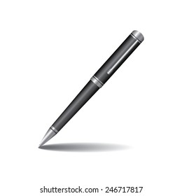 Pen isolated on the white background