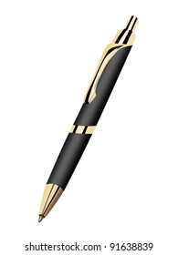 pen isolated on the white background, vector