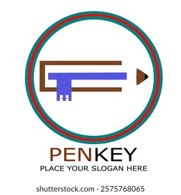 PEN KEY VEKTOR PLACE YOUR SLOGAN HERE