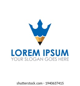 vector de pen king , logotipo universitario