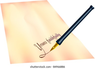 Pen and letter