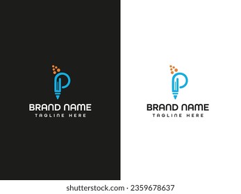 pen letter business logo design