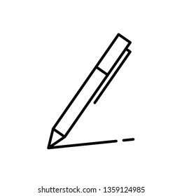 pen with line