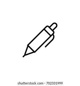 pen line black icon