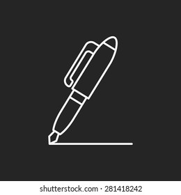 pen line icon