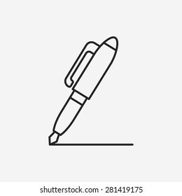 pen line icon