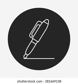 pen line icon