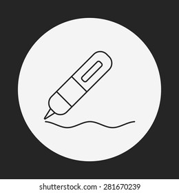 pen line icon
