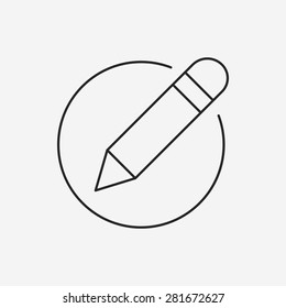 pen line icon