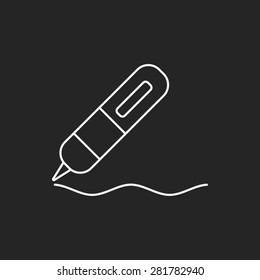 pen line icon