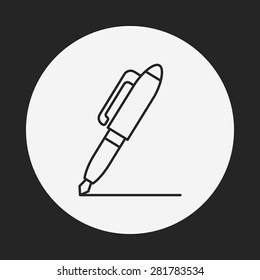 pen line icon