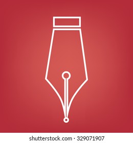 Pen line icon