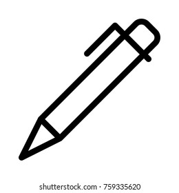  pen line icon