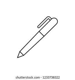 pen line icon vector