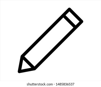 pen line icon - vector