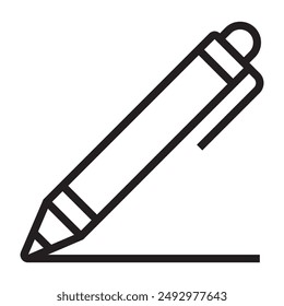 Pen line icon. vector illustration.