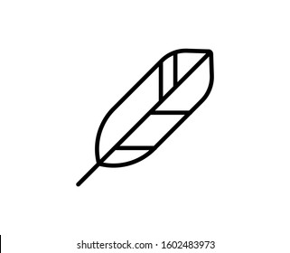 Pen line icon. Vector symbol in trendy flat style on white background. Pen sing for design.