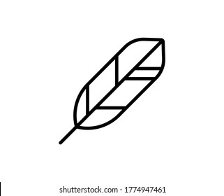 Icono de línea de lápiz. Símbolo vectorial en estilo plano y a la moda sobre fondo blanco. Canto de pluma para el diseño.