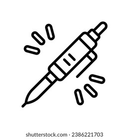 pen line icon. vector icon for your website, mobile, presentation, and logo design.