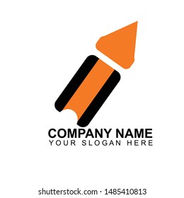 pen logo design icon vector