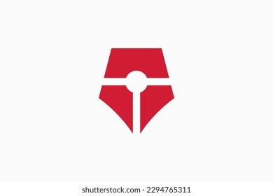 Pen Logo Design Vector Sign 