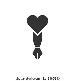 
Pen logo. Education icon. Writing symbol. Vector eps 08.