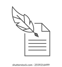 Pen logo icon design template
