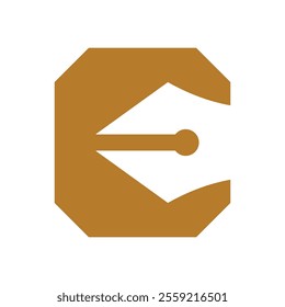 Pen logo icon design template