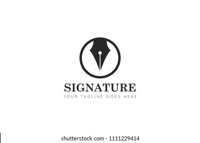 pen logo, icon, symbol