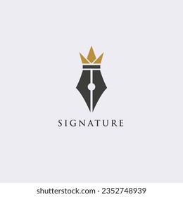 pen logo, icon, symbol vector illustration