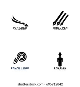 pen logo icon template