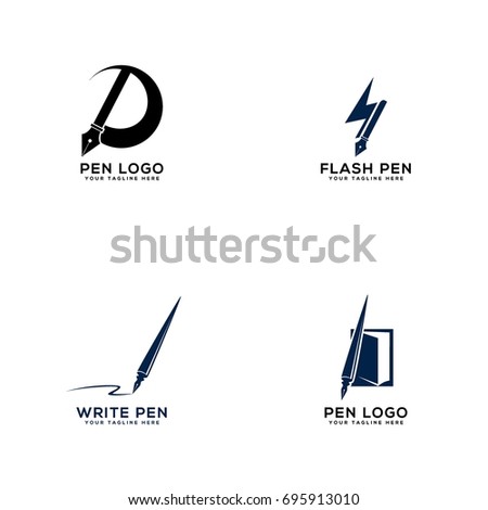 pen logo icon template