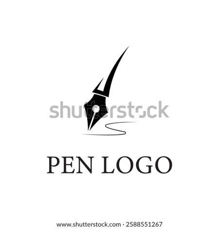 Pen logo icon vector concept