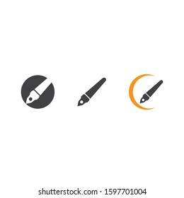 Pen logo illustration vector flat design